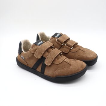Develab BF Low Cut Sneaker 2Velcro Taupe Suede 31