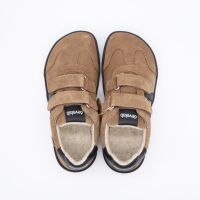 Develab BF Low Cut Sneaker 2Velcro Taupe Suede 31