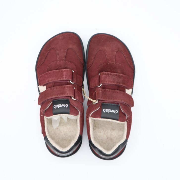 Develab BF B Sneaker 2Velcro Burgundy 28