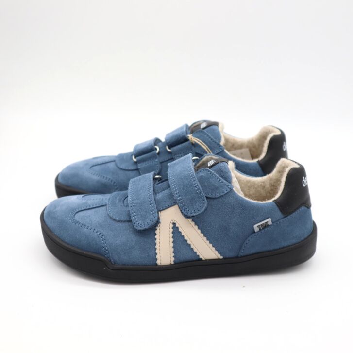 Develab BF Low Cut Sneaker 2Velcro Blue Suede 36