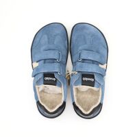 Develab BF Low Cut Sneaker 2Velcro Blue Suede 36