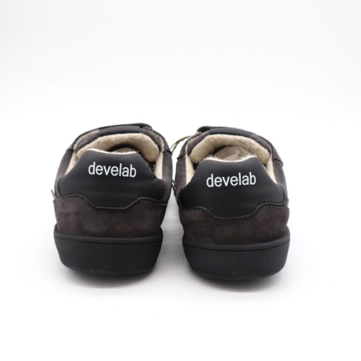 Develab BF Low Cut Sneaker 2Velcro Grey Suede 35