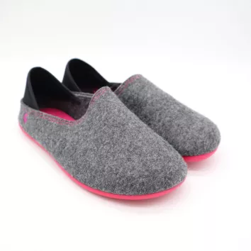 Gottstein Wool Slip-On Grey Raspberry
