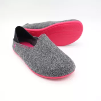 Gottstein Wool Slip-On Grey Raspberry