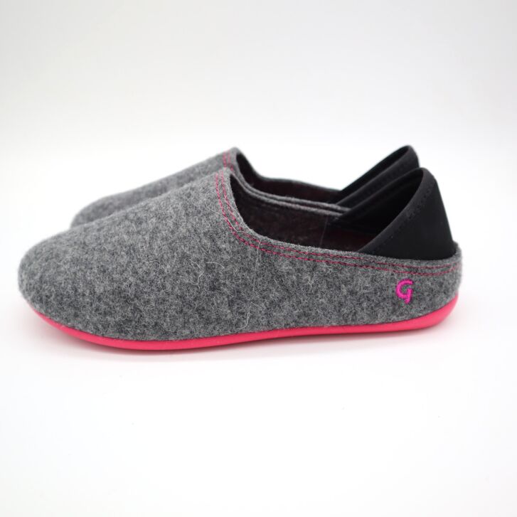 Gottstein Wool Slip-On Grey Raspberry 42