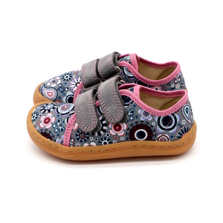 Froddo Barfußschuhe Textil Grey / Pink 28