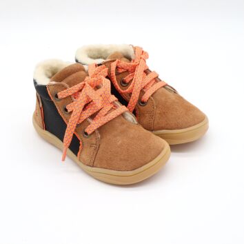 Pololo Mario - Barfuß Schnürer Braun 23