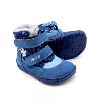 Fare Bare Winterstiefel Snowflakes Blau (B)