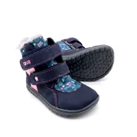 FARE BARE Kinder Winterstiefel FROSTKY blau-rosa S
