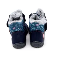 FARE BARE Kinder Winterstiefel FROSTKY blau-rosa S