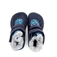 FARE BARE Kinder Winterstiefel FROSTKY blau-rosa S
