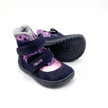 Fare Bare Winterstiefel Snowflakes Flieder (B)