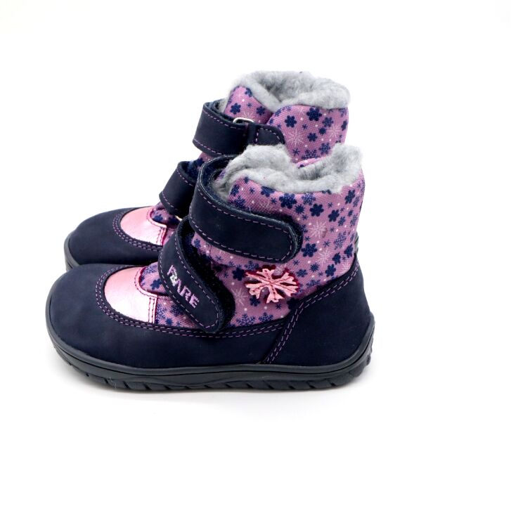 Fare Bare Winterstiefel Snowflakes Flieder (B) 24