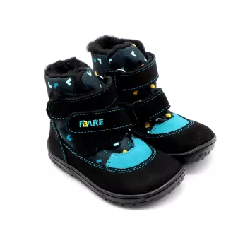 Fare Bare Winterstiefel Geo Schwarz Petrol (A)