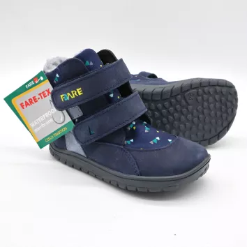 Fare Bare+ Winterstiefel Triangle Blau (B)