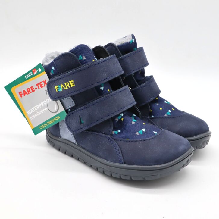 Fare Bare+ Winterstiefel Triangle Blau (B) 29