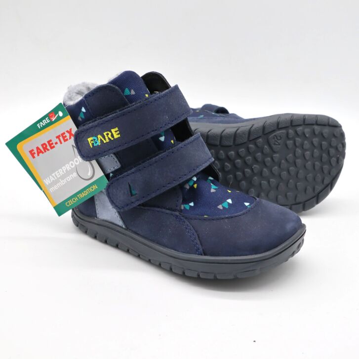 Fare Bare+ Winterstiefel Triangle Blau (B) 30