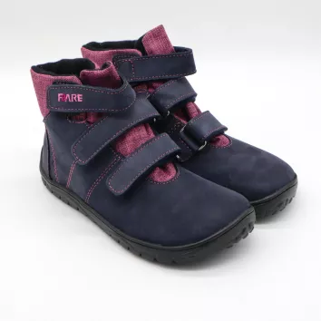 Fare Bare++ Übergang Stiefel Blau Pink (B)