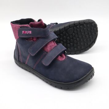 Fare Bare++ Übergang Stiefel Blau Pink (B)