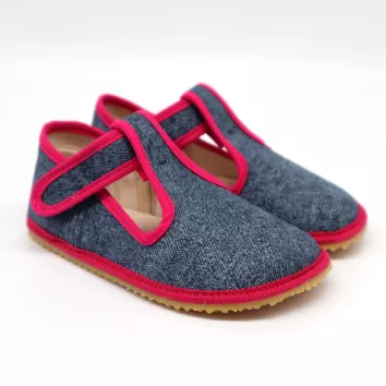 BEDA PLAYFUL Hausschuhe Pink Denim