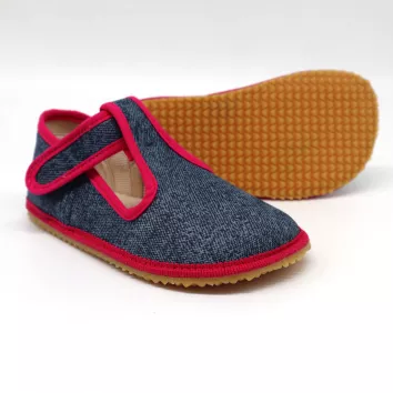 BEDA PLAYFUL Hausschuhe Pink Denim