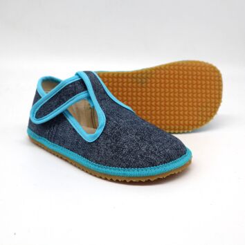 BEDA PLAYFUL Hausschuhe Turquoise Denim 22