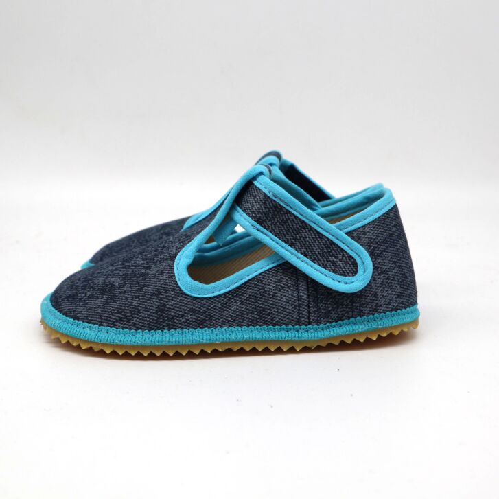 BEDA PLAYFUL Hausschuhe Turquoise Denim 33