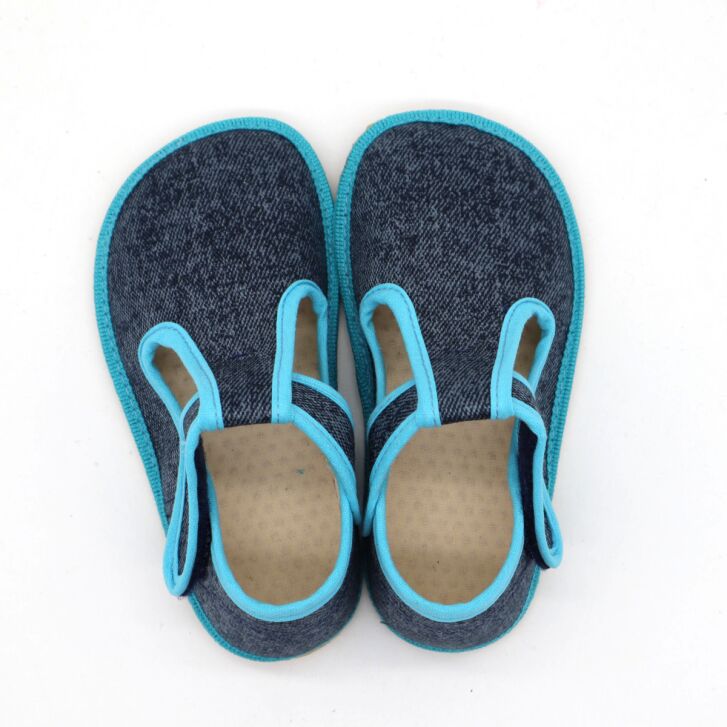 BEDA PLAYFUL Hausschuhe Turquoise Denim 33
