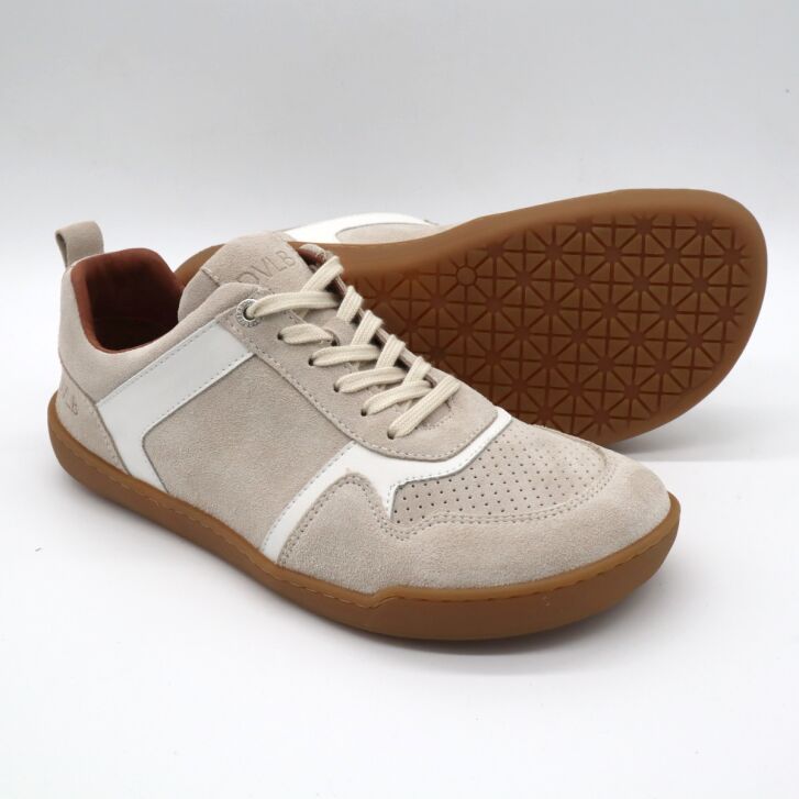 Develab BF Damen Sneaker Laces Beige Suede 40