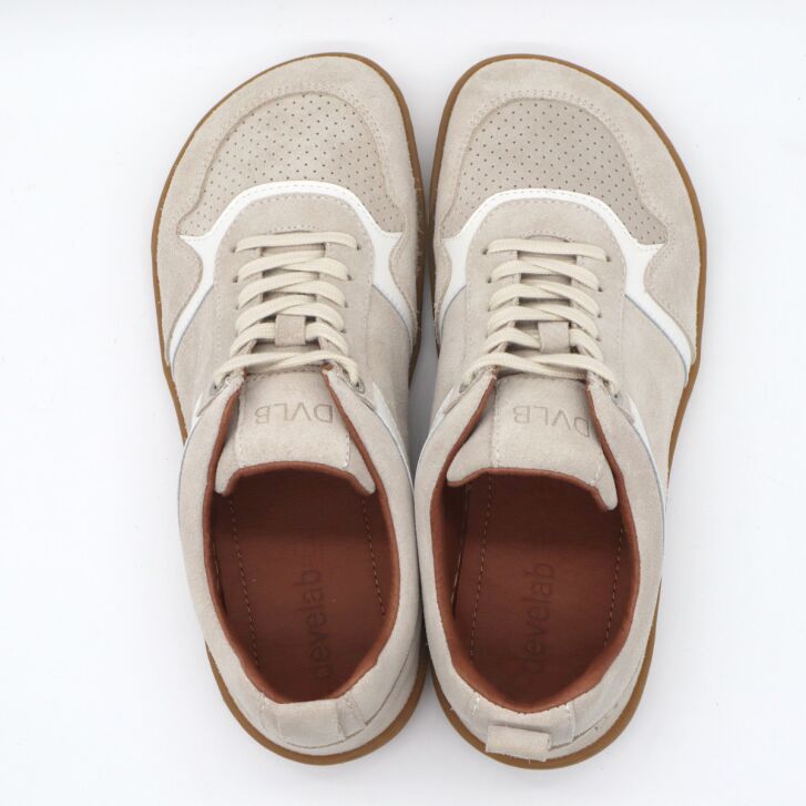 Develab BF Damen Sneaker Laces Beige Suede 40