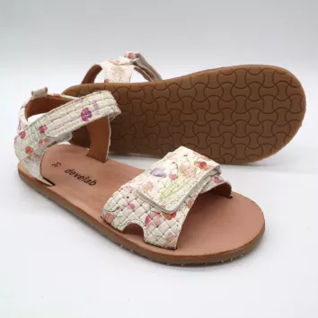Develab BF Sandal Velcro Off White