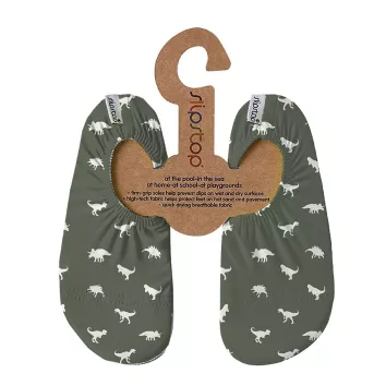 Slipstop Badeschuhe Dino Green