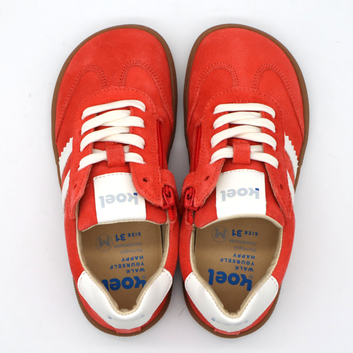 KOEL Barefoot Sneaker DECLAN SUEDE Coral 32