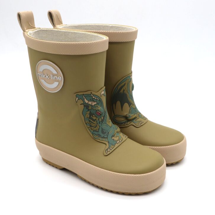 Mikk-Line Gummistiefel 3D Patch Wellies Kelp 30