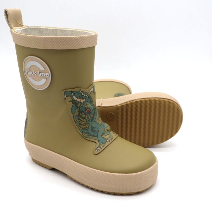 Mikk-Line Gummistiefel 3D Patch Wellies Kelp 30