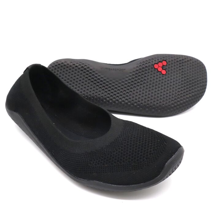Vivobarefoot Asana Yin Ballerina Knit Womans Obsidian 38