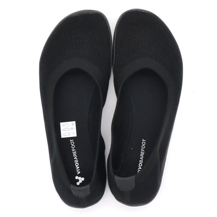 Vivobarefoot Asana Yin Ballerina Knit Womans Obsidian 38