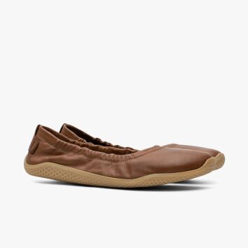 Vivobarefoot Asana Yin Ballerina Leather Womans Tan