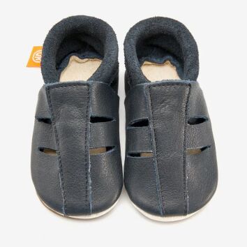 Orangenkinder Barfußschuhe Amigo Sandale Dunkelblau...