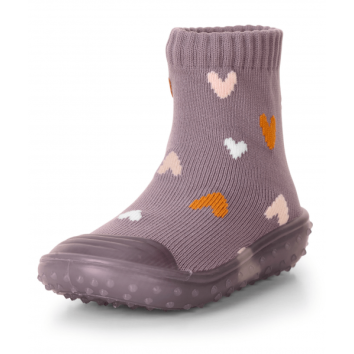 Sterntaler Adventure-Socks Herzen violett 27/28