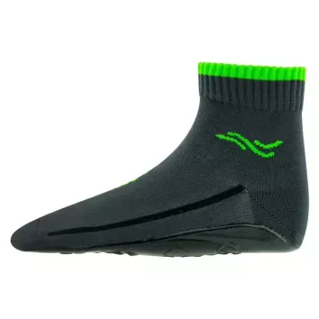 Beachies Strandsocke Basic Anthrazit Lime