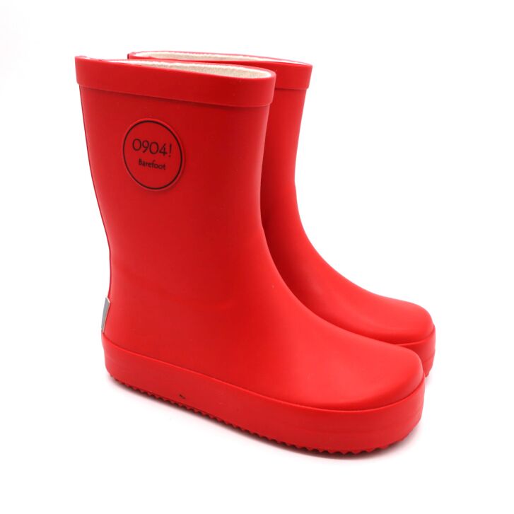 0904! Barefoot Gummistiefel Rainboot Red 26