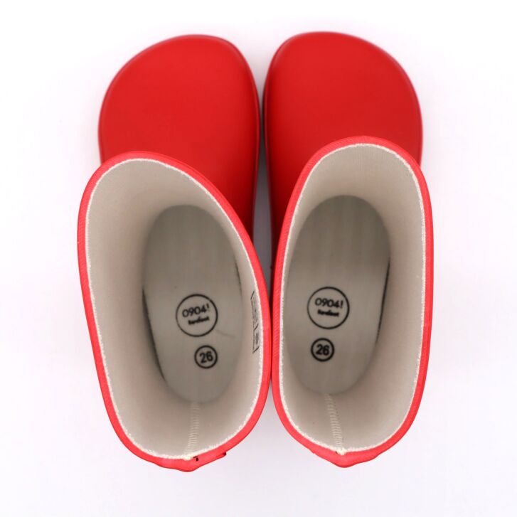 0904! Barefoot Gummistiefel Rainboot Red 29