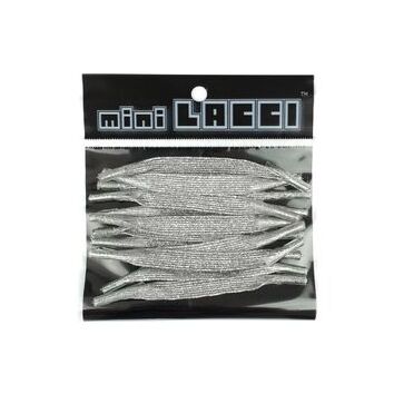 miniLACCI Schnürsenkel silber glitter