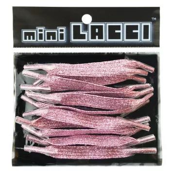 miniLACCI Schnürsenkel rosè glitter