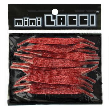 miniLACCI Schnürsenkel rot glitter
