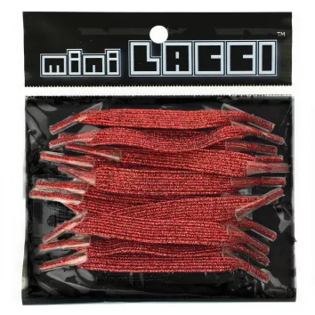 miniLACCI Schnürsenkel rot glitter