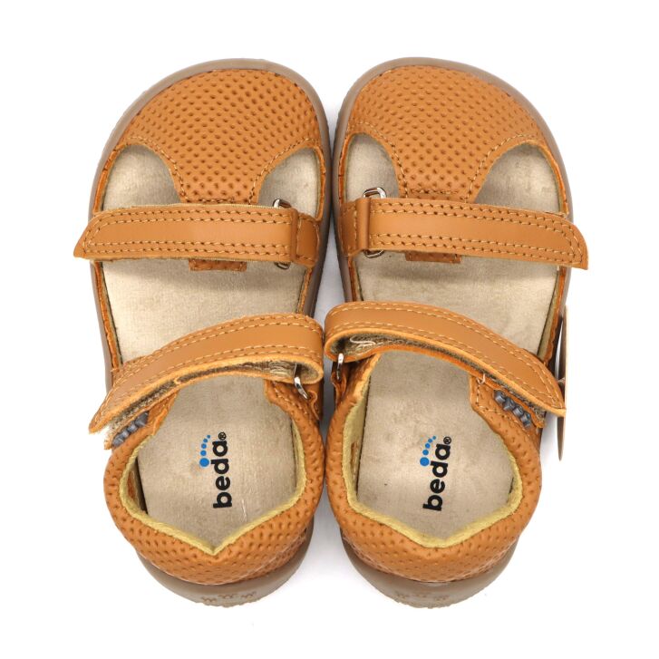 BEDA Sandalen Klett CARAMEL 24