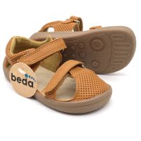 BEDA Sandalen Klett CARAMEL 24