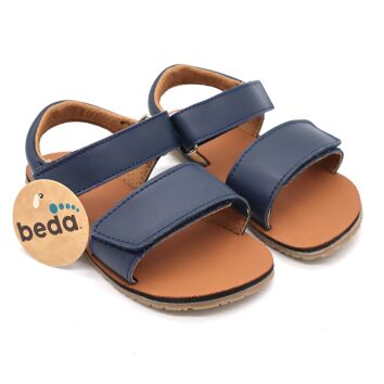 BEDA Sandalen Klett NAVY 26